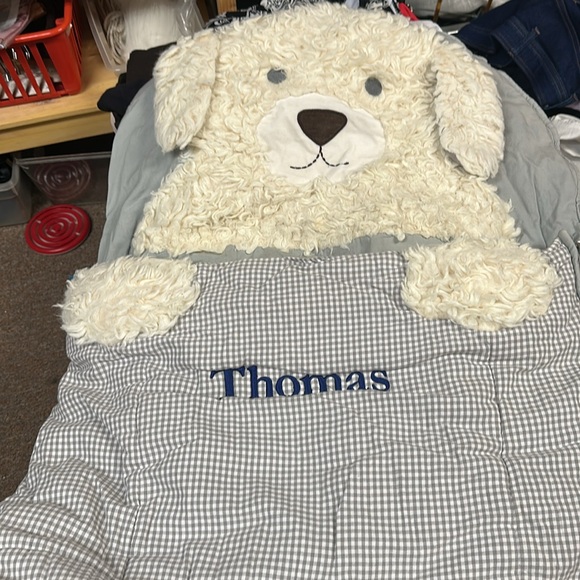 Pottery barn kids shaggy dog Thomas sleeping bag - Picture 3 of 5